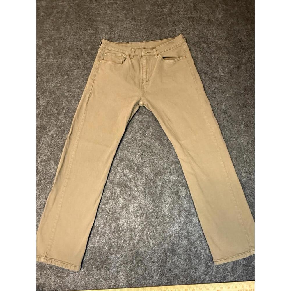 LEVI'S 505 JEANS MEN'S SIZE 34X30*29* TAN STRAIGHT LEG